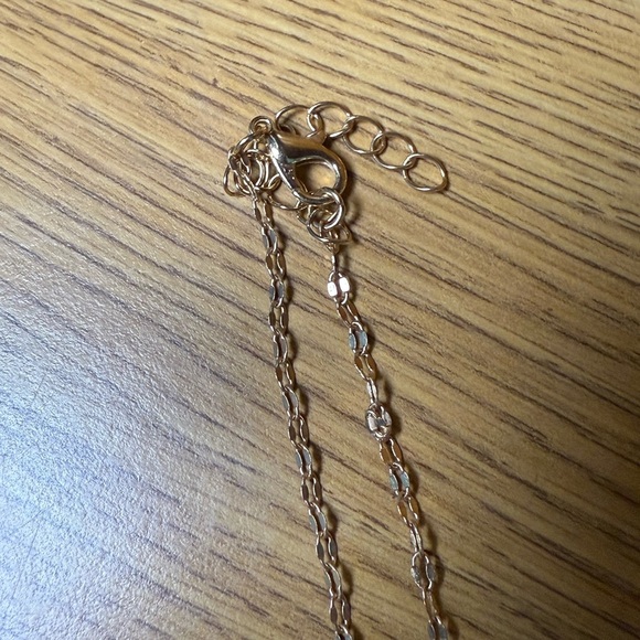 New Light Blue & White Cubic Zirconia Necklace – 16” Chain – Large Pendant Stone - Picture 4 of 4